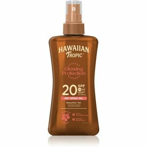 Hawaiian Tropic Glowing Protection Dry Oil Spray hidratáló napozó gél SPF 20 200 ml kép