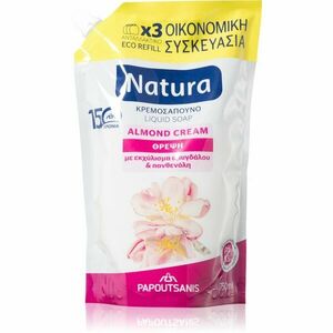 PAPOUTSANIS Natura Almond Cream folyékony szappan utántöltő 750 ml kép