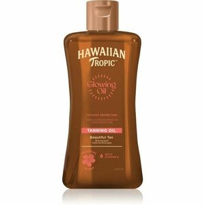 Hawaiian Tropic Glowing Oil Tanning testolaj a napbarnítottság meghosszabbítására 200 ml kép