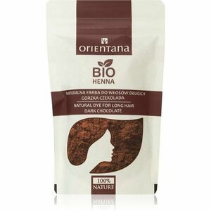 Orientana Bio Henna Natural Dye tartós hajfesték árnyalat Dark Brown 100 g kép