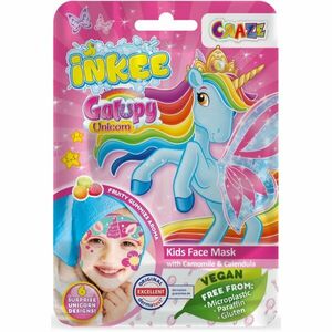 Craze INKEE Unicorn arcmaszk gyermekeknek 5y+ 1 db kép