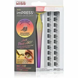 KISS imPRESS Press-on Falsies csomós műszempilla 02 Voluminous 20 db kép