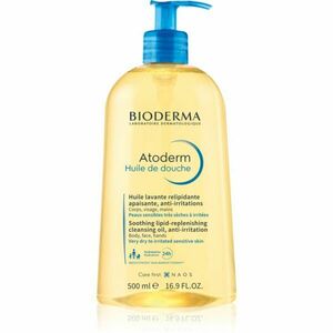 Bioderma Atoderm Shower Oil magasan tápláló és nyugtató tusfürdő olaj a száraz és érzékeny bőrre 500 ml kép