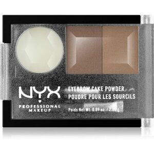 NYX Professional Makeup Eyebrow Cake Powder Szemöldökformázó készlet árnyalat 06 Blonde 2.65 g kép
