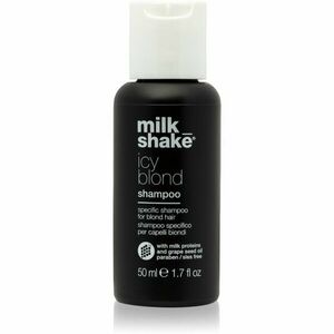 Milk Shake Icy Blond Shampoo sampon a sárga tónusok neutralizálására szőke hajra 50 ml kép