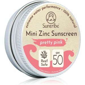 Suntribe Mini Zinc Sunscreen ásványi védőkrém arcra és testre SPF 50 Pretty Pink 15 g kép
