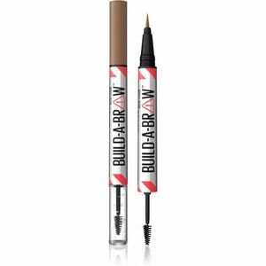 Maybelline Build-A-Brow Kétoldalú szemöldök ceruza a formáért és a fixálásért árnyalat 255 Soft Brown 1 db kép