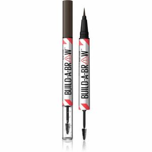 Maybelline Build-A-Brow Kétoldalú szemöldök ceruza a formáért és a fixálásért árnyalat 260 Deep Brown 1 db kép