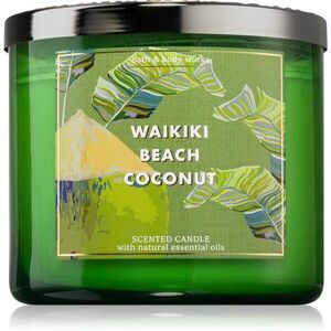 Bath & Body Works Waikiki Beach Coconut illatgyertya 411 g kép