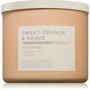 Bath & Body Works Sweet Orange & Agave illatgyertya 411 g kép