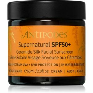 Antipodes Supernatural SPF50+ Ceramide Silk Facial Sunscreen ápoló arckrém ceramidokkal SPF 50+ 60 ml kép