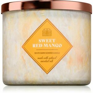 Bath & Body Works Sweet Red Mango illatgyertya 411 g kép