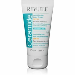 Revuele Ceramide Anti-Blemish Daily Cream nappali védőkrém problémás és pattanásos bőrre SPF 50 50 ml kép