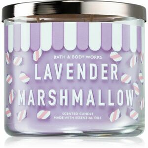 Bath & Body Works Lavender Marshmallow illatgyertya 411 g kép