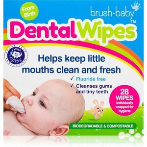 Brush Baby DentalWipes kendők a fogakra gyermekeknek 6 db kép