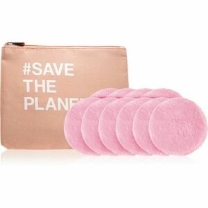 BrushArt Home Salon Cosmetic bag and Make-up removal pads set sminklemosó vattakorong Pink(kozmetikai táska) kép