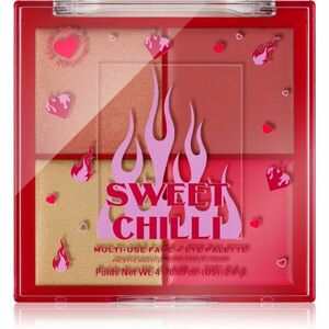 I Heart Revolution Sweet Chilli Blush & Highlight Quad bőrélénkítő és arcpirosító sminkpaletta 4x0.9 g kép