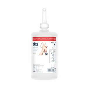 Folyékony szappan fertőtlenítő hatással 1 liter átlátszó s1 tork_420710 kép