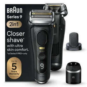 Braun Series 9 Pro+ 9590cc Wet & Dry Szitaborítású vágófejes borotva Vágó Fekete kép