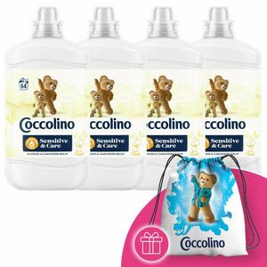 Coccolino Sensitive Almond Öblítő koncentrátum 256 mosás 4x1600ml + Ajándék Coccolino Hátizsák kép