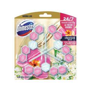 Wc illatosító 3 x 55 g aroma lux domestos pink jasmine & elderflower kép