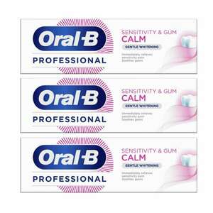 Oral-B Professional Sensitivity & Gum Calm Gentle Whitening Fogkrém 3x75ml kép