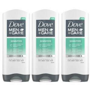 Dove Men+Care Tusfürdő Sensitive 3x400ml kép