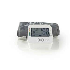 Nedis Automata felkaros vérnyomásmérő Felkaron Viselhető Vérnyomásfigyelő | LCD | Idő & Dátum | 60 Mérésnyi Memóriatároló nagy pontosságú mérés kép