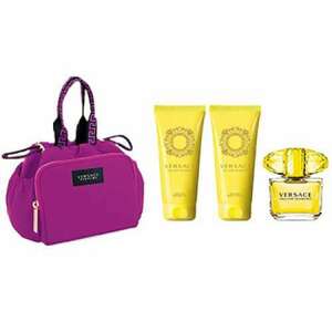 Versace - Yellow Diamond szett X. 90 ml eau de toilette + 100 ml testápoló + 100 ml tusfürdő + táska kép