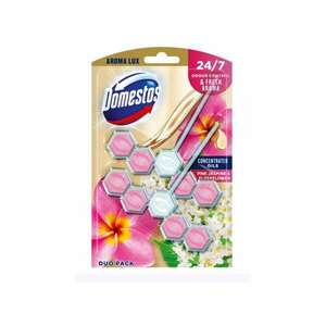 Wc illatosító 2 x 55 g aroma lux domestos pink jasmine & elderflower kép