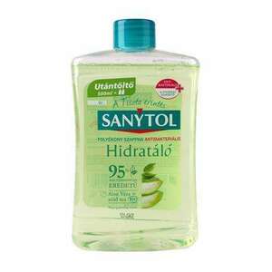 SANYTOL Antibakteriális folyékony szappan, utántöltő, 500 ml, SANYTOL, zöld tea és aloe vera kép