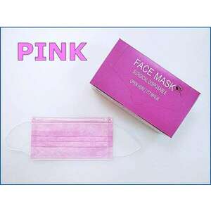 Pink 4 rétegű szájmaszk készlet, 50db/csomag, Rózsaszín 2024-s felnőtt típus g kép
