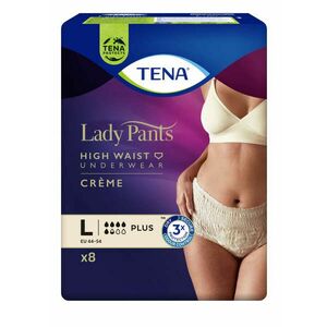 Tena Lady Pants Plus Creme Inkontinencia-fehérnemű magasított derékrésszel L 8db - krém kép
