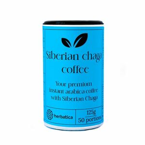 Szibériai chaga prémium instant arabica kávéval - 125g - Herbatica kép