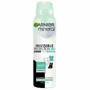 Izzadásgátló Dezodor Spray - Garnier Mineral Invisible Protection 48h Black White Colors Fresh Aloe, 150 ml kép