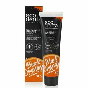 Fehérítő Fogkrém Szénnel, Teavigoval és Naranccsal Black Orange Ecodenta, 100 ml kép