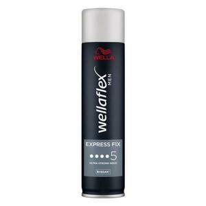 Hajfixáló ultra erős tartással – Wella Wellaflex Men Express Fix Ultra Strong Hold, 250 ml kép