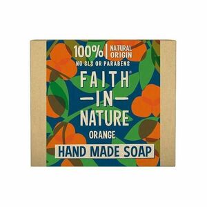 Természetes szilárd narancsos szappan – Faith in Nature Hand Made Soap Orange, 100 g kép