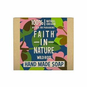 Szilárd natúr vadrósza szappan – Faith in Nature Hand Made Soap Wild Rose, 100 g kép