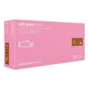 Rózsaszín vizsgálati kesztyű - Nitrylex Pink Nitrile Examination & Protective Gloves, XL-es méret, 100 db kép