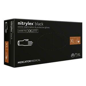 Fekete vizsgálati kesztyű - Nitrylex Black Nitrile Examination & Protective Gloves, XL-es méret, 100 db kép