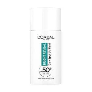 Fluid textúrájú arckrém niacinamiddal, SPF 50+ - L'Oreal Paris Bright Reveal Dark Spot UV Fluid, SPF 50+, 50 ml kép