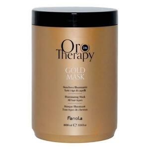 Világító Maszk Rózsa Kivonattal, 24K Arannyal és UV-Védelemmel Minden Hajtípusra - Fanola Oro Therapy Gold Mask Illuminating Mask All Hair Types, 1000 ml kép