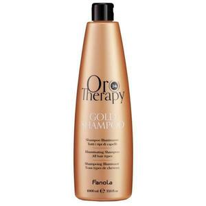 Világító Sampon Rózsa Kivonattal, 24K Arannyal és UV-Védelemmel - Fanola Oro Therapy Gold Shampoo Illuminating All Hair Types, 1000 ml kép