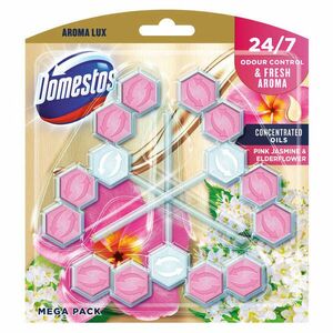 Domestos WC-frissítő Blokk Aroma Lux Pink Jasmine & Elderflower (3x55g) kép