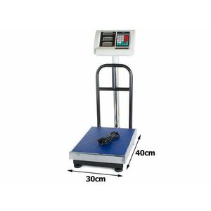 Elektronikus mérleg, lcd kijelző, fém platform, 100 kg, 30x40 cm kép