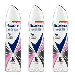 Rexona Advanced Protection Invisible női Dezodor Pure 3x150ml kép