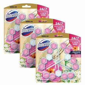 Domestos WC-frissítő Blokk Aroma Lux Pink Jasmine & Elderflower (9x55g) kép