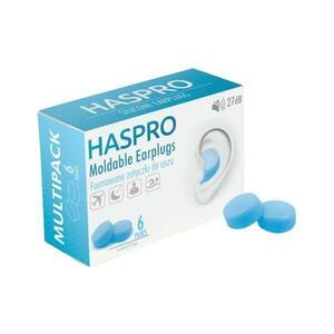 Füldugó készlet Mold 6P - Haspro Moldable Earplugs, Blue, 12 db. kép