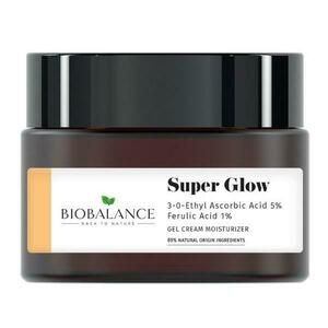 Világító krém-gél 5% aszkorbinsavval + 1% ferulinsav, ránctalanító, pigmentfoltok ellen - Bio Balance Super Glow Gel Cream Moisturizer, 50 ml kép